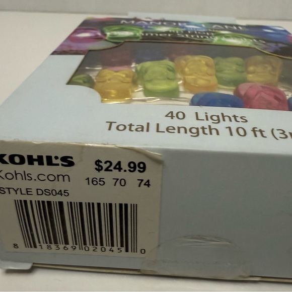 Manor Lane Flip Flop shimmer string lights 40 lights 10ft in length - Picture 4 of 5